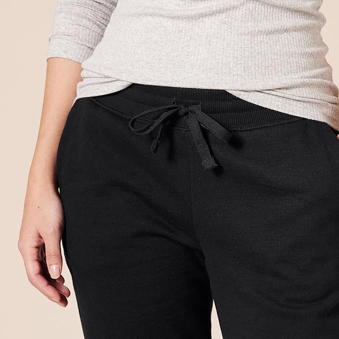 French terry black trouser for womens