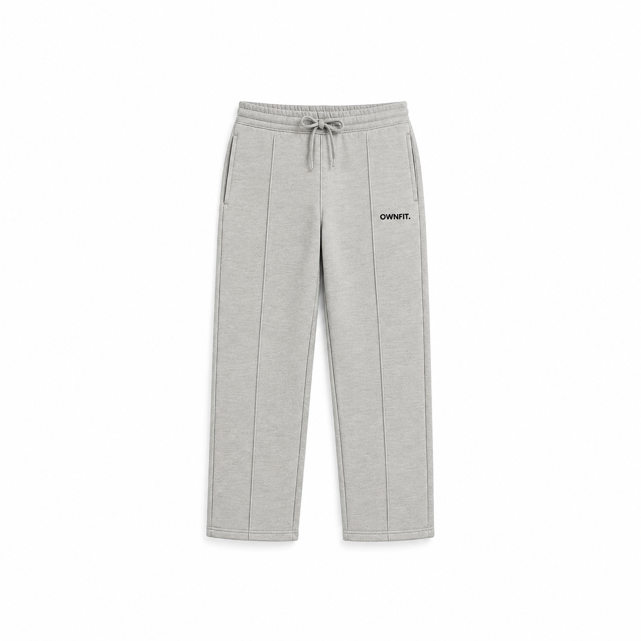 haider grey straight fit trouser for mens in french terry
