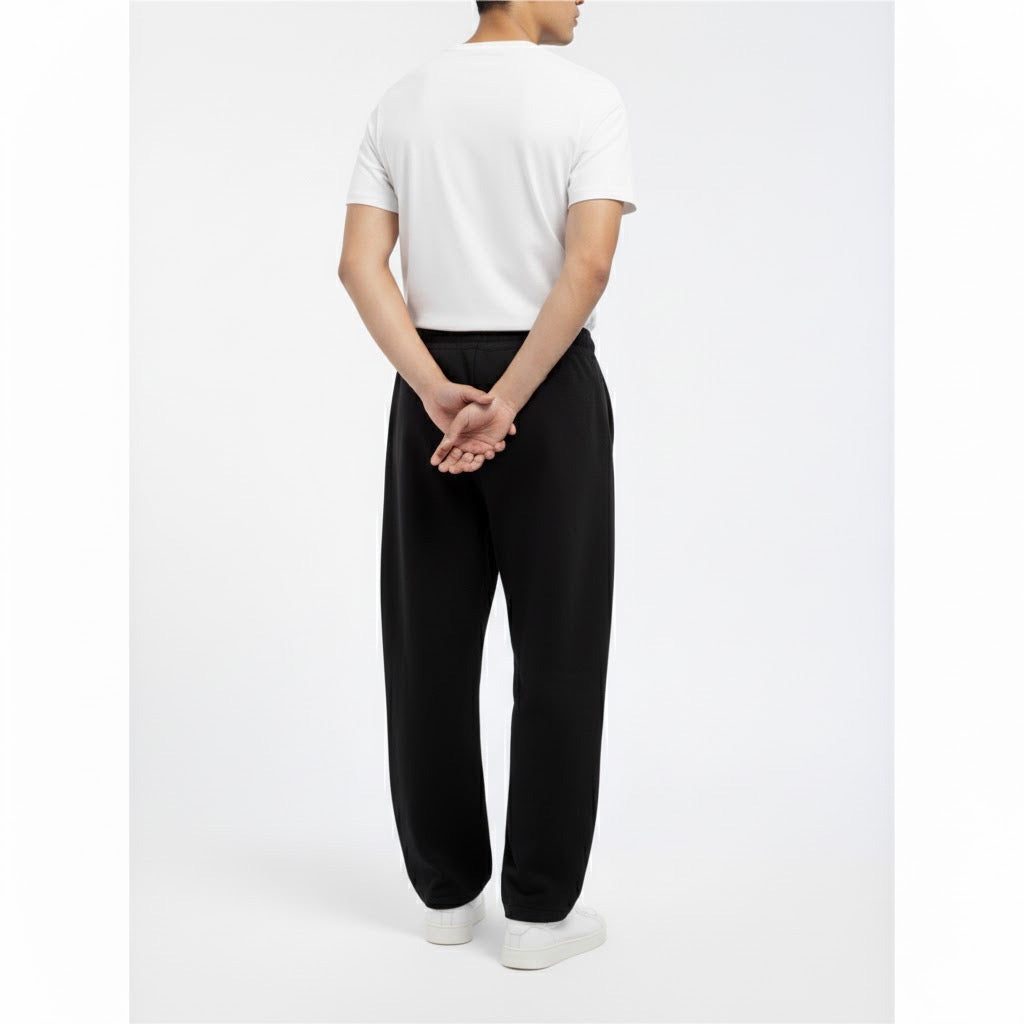 Black Oversized trouser for mens