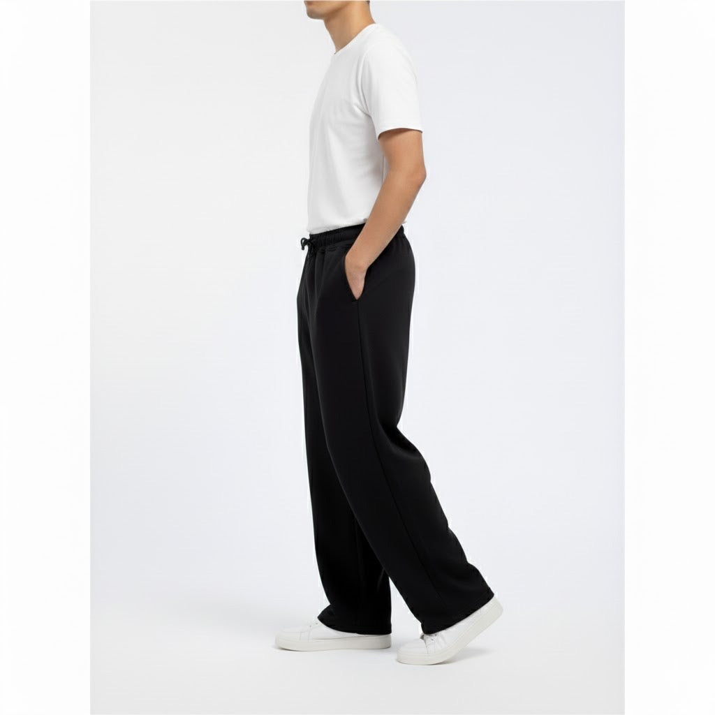 Black Oversized trouser for mens