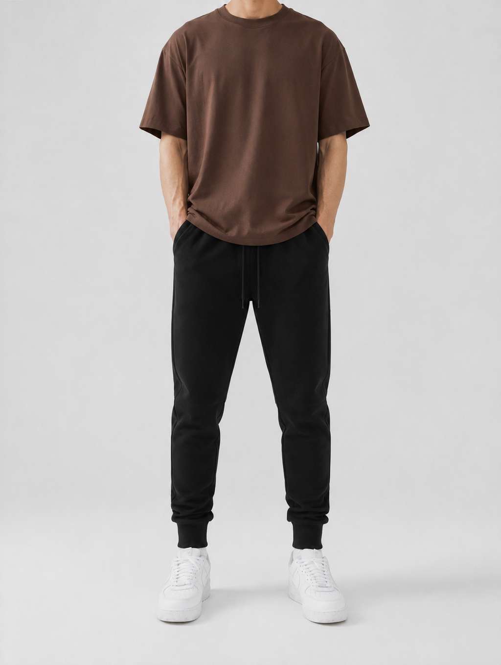 Slim fit black trouser