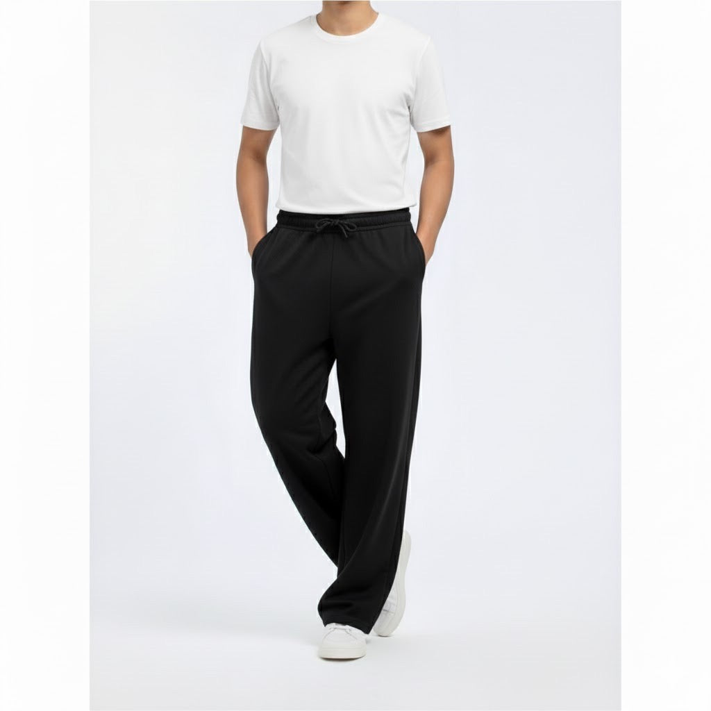 Black Oversized trouser for mens