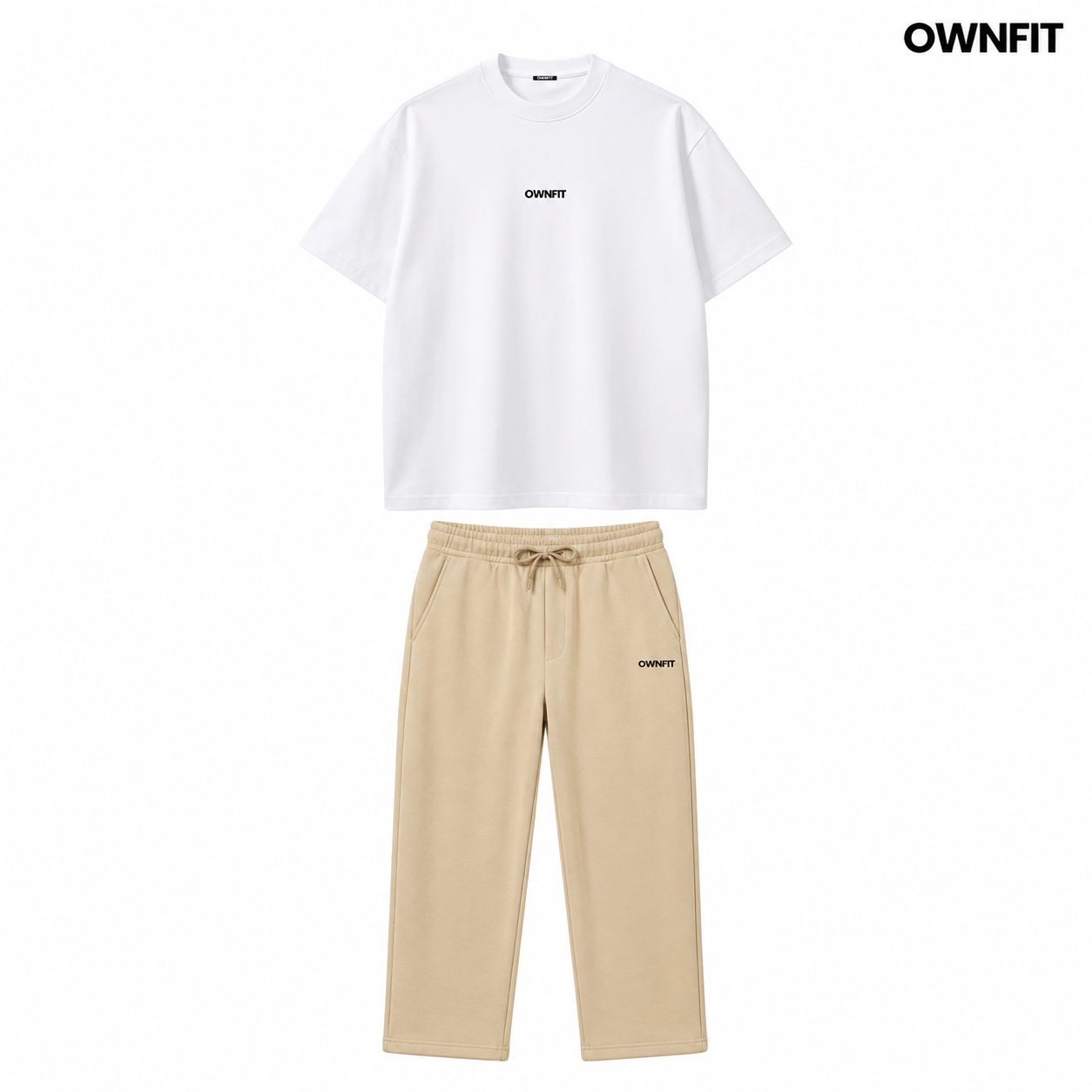 White TSHIRT+skin trouser