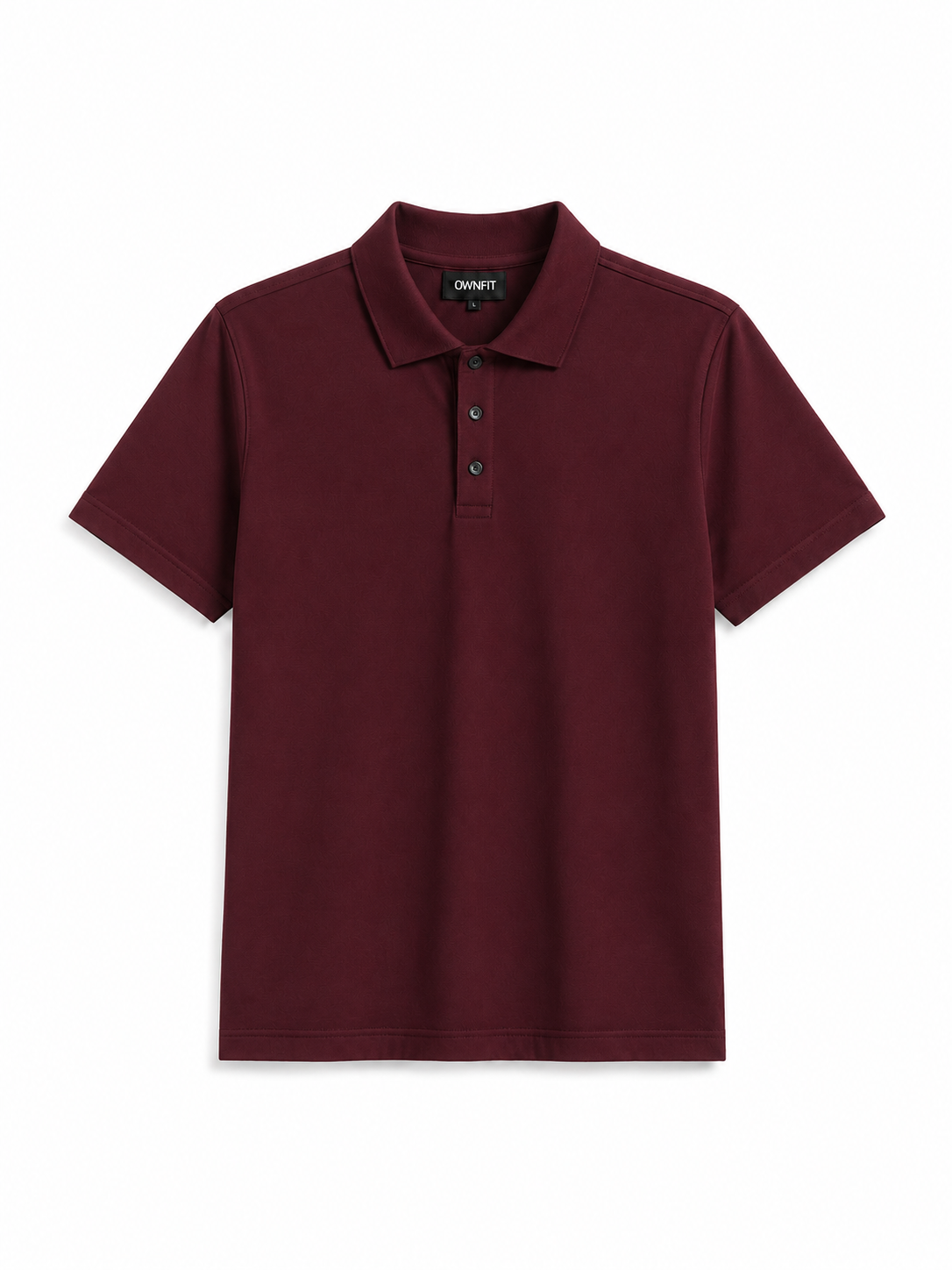 Dark red polo