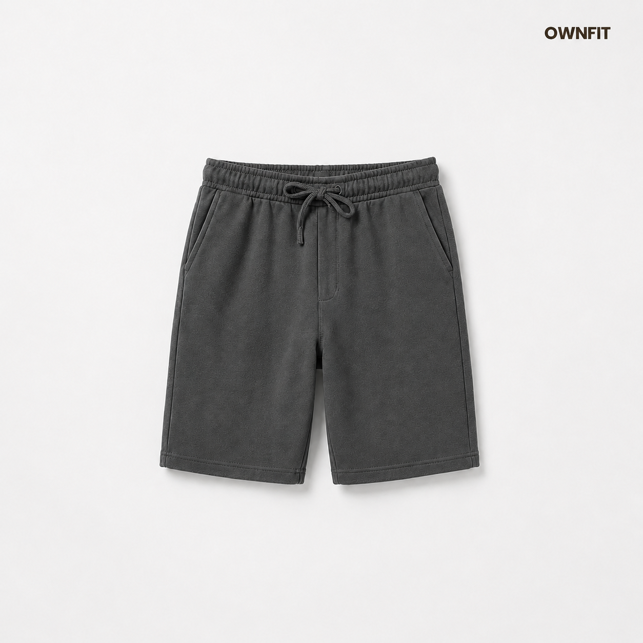 grey basic shorts