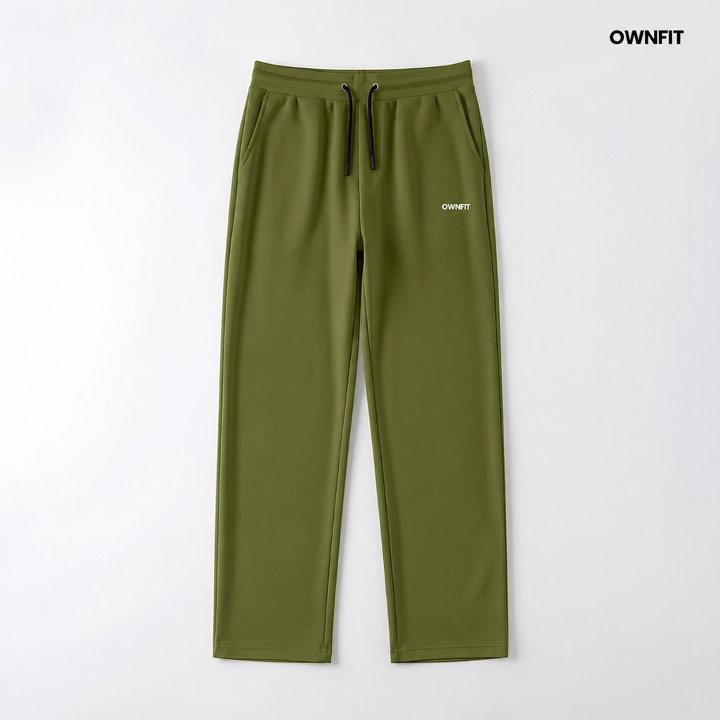 olive green plain trouser