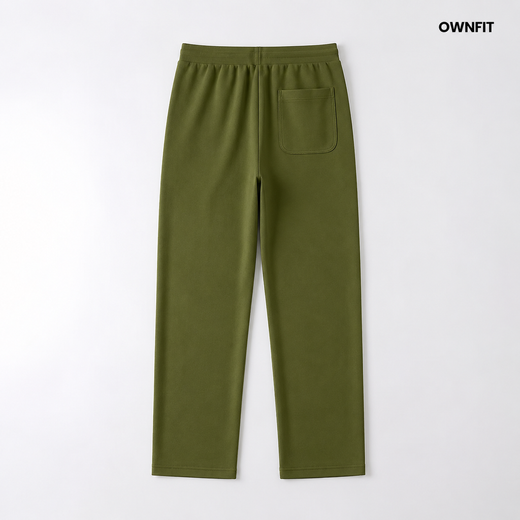 olive green plain trouser
