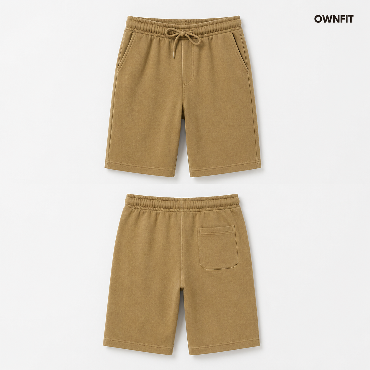 premium light khaki shots for mens