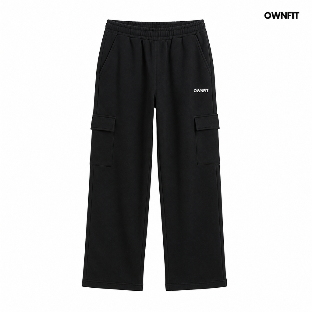 Black two pocket trouser for men's