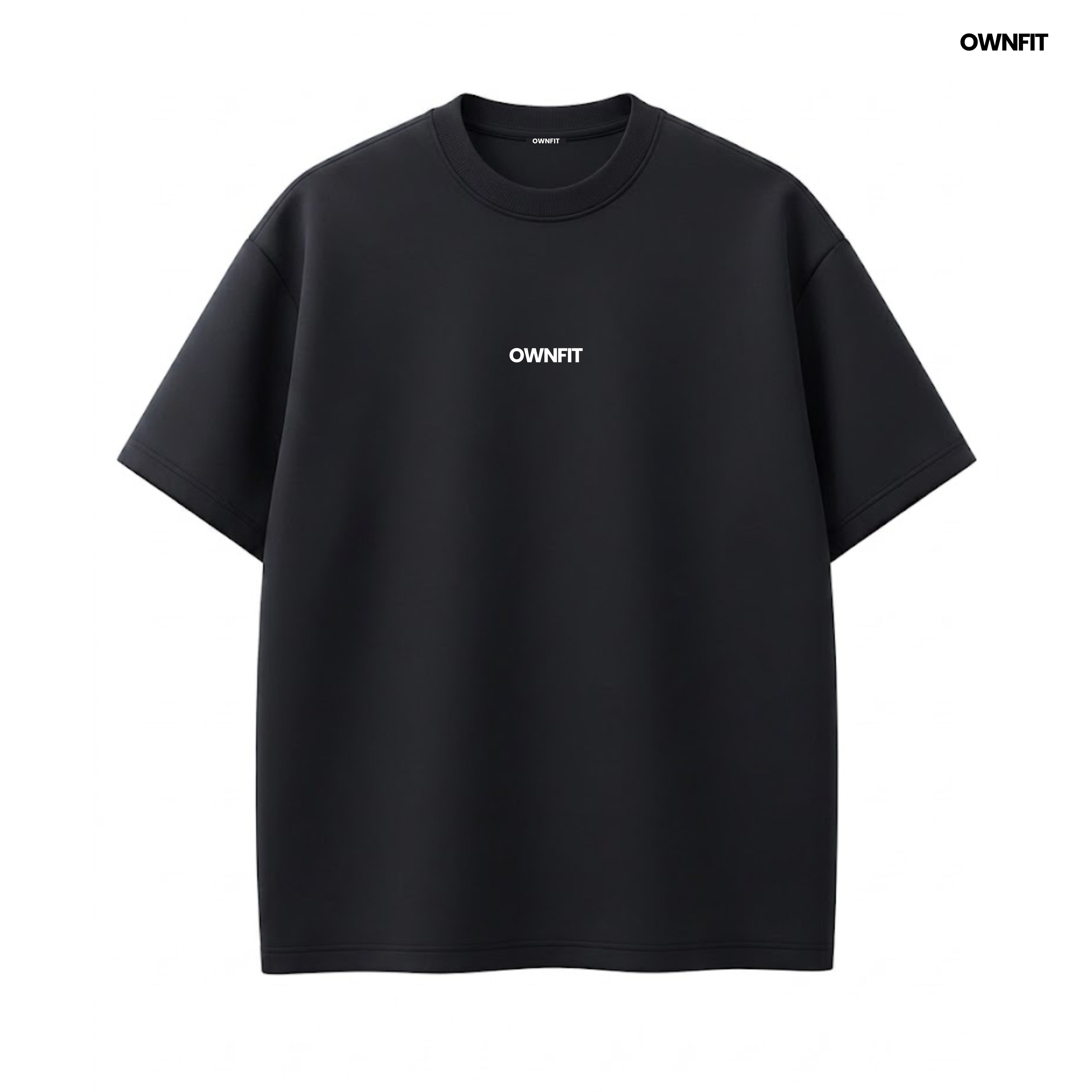 Black plain  with ownfit dtf