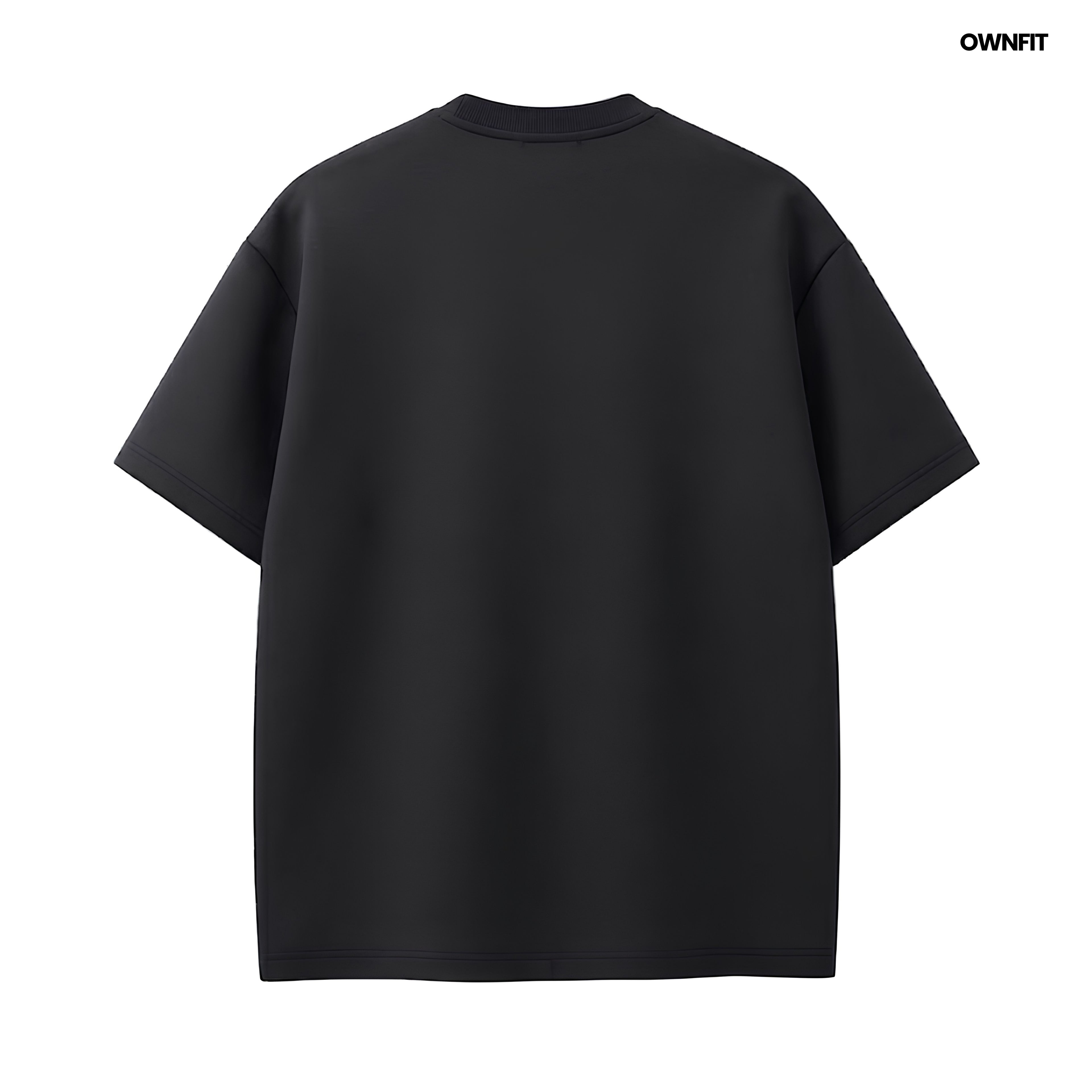 Black plain  with ownfit dtf