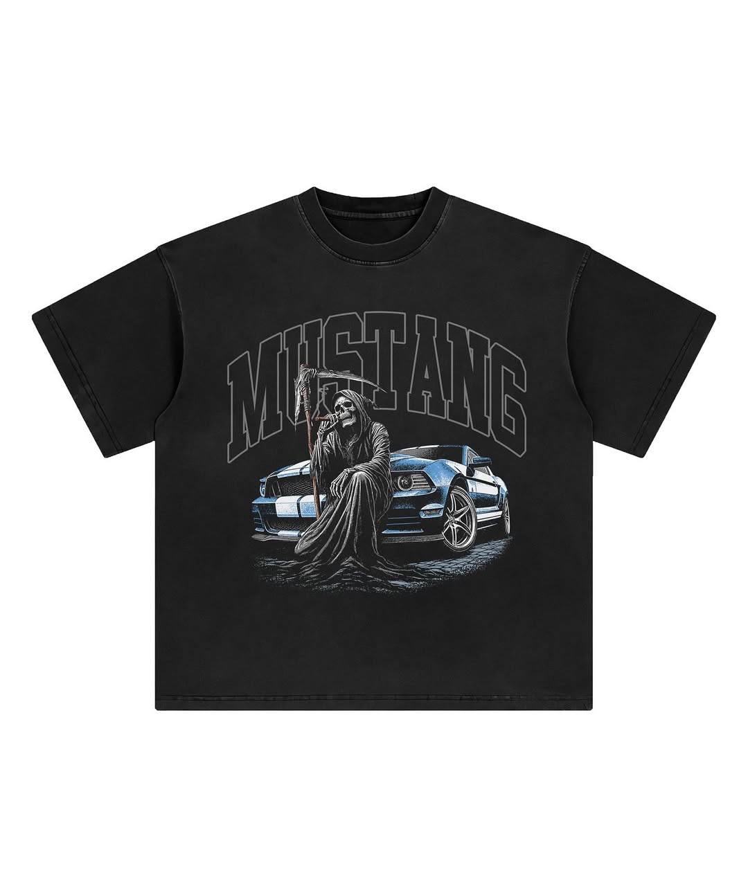 Mustang printed Drop shoulder