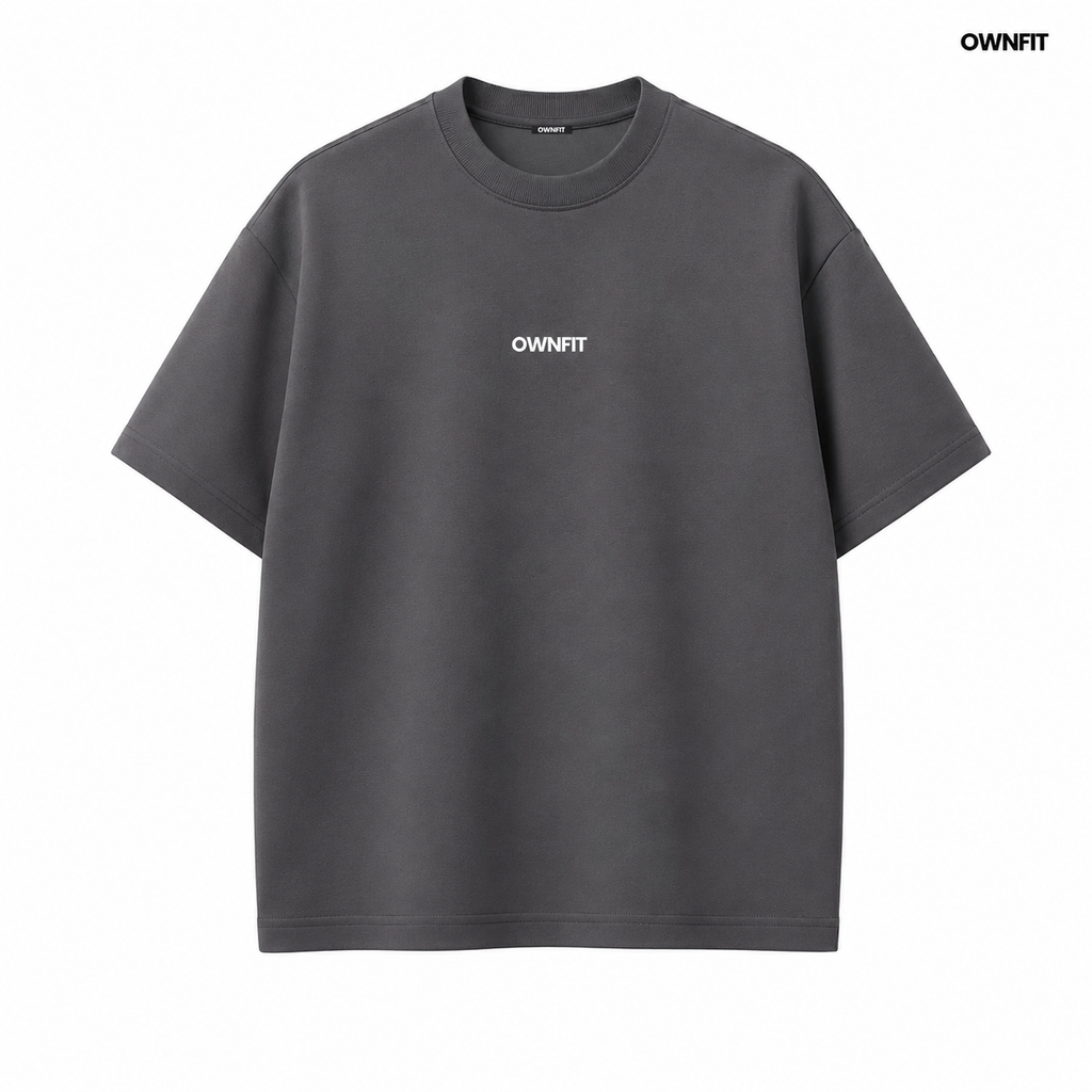Combo grey tshirt+Black cargo trouser
