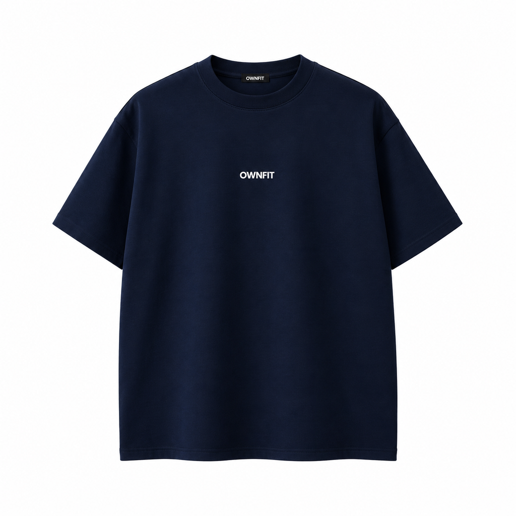 Nevy blue tee + white plain baggy trouser  for mens