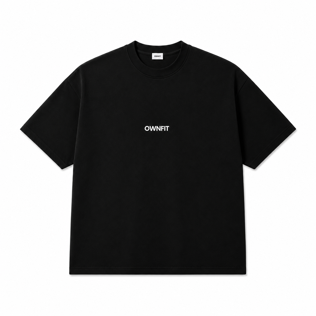 Black plain  with ownfit dtf