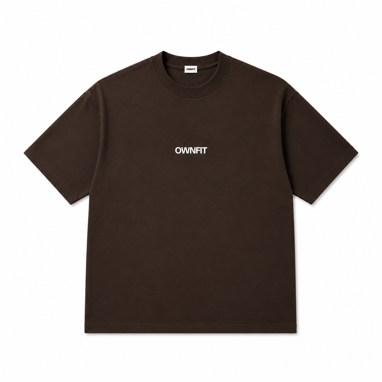 kobicha brown tee with ownfit dtf