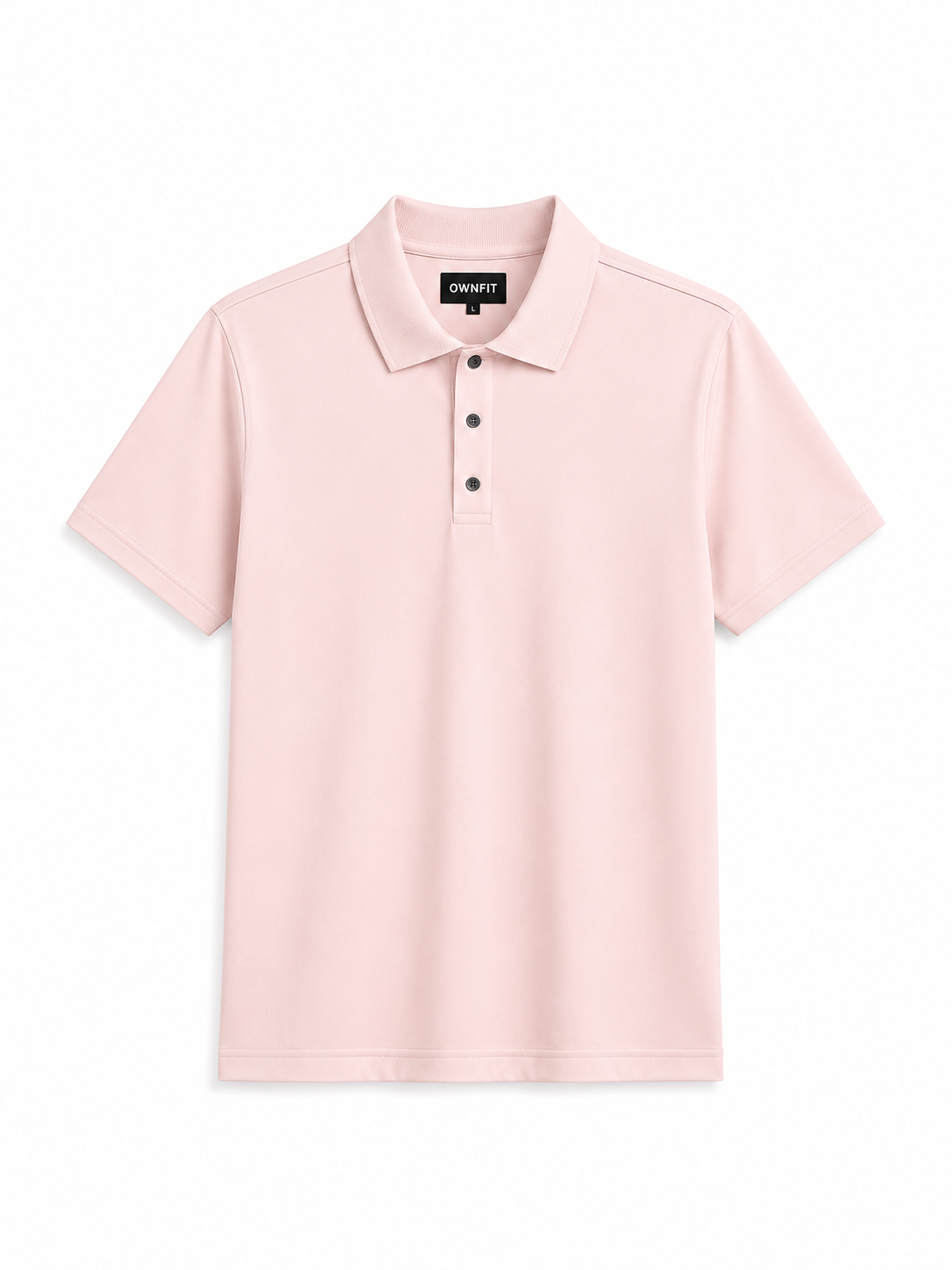 light pink polo