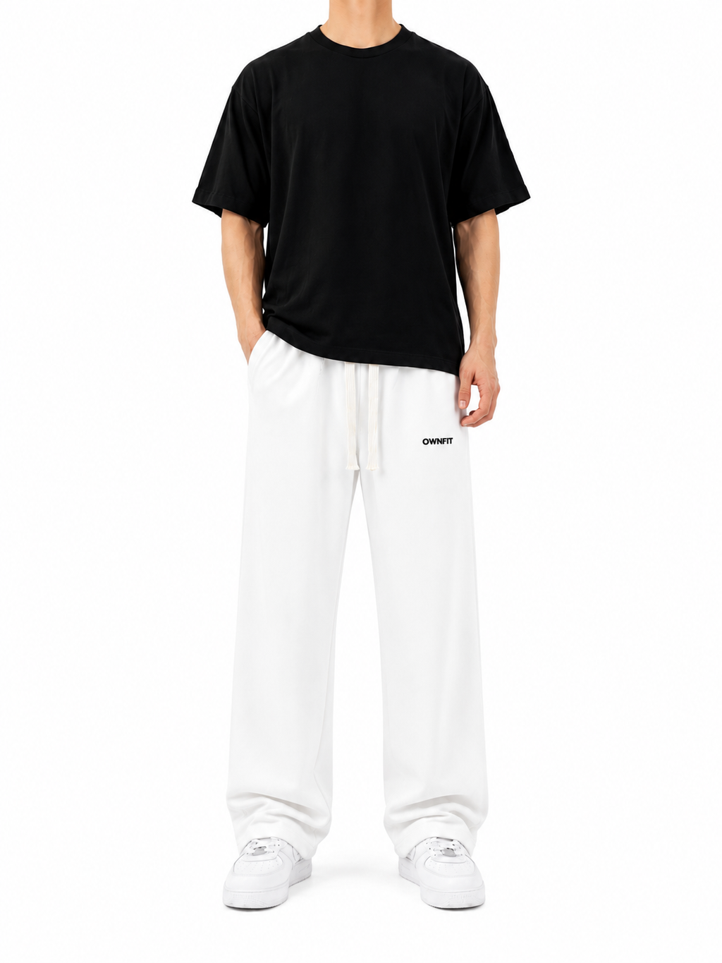 white baggy trouser for mens in