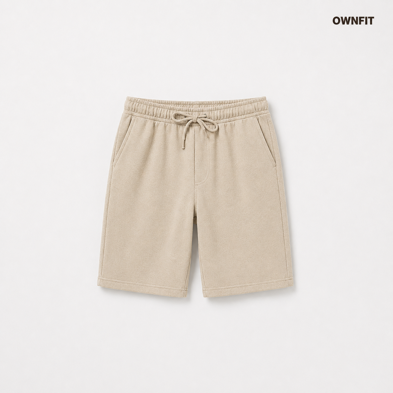 Beige basic shorts
