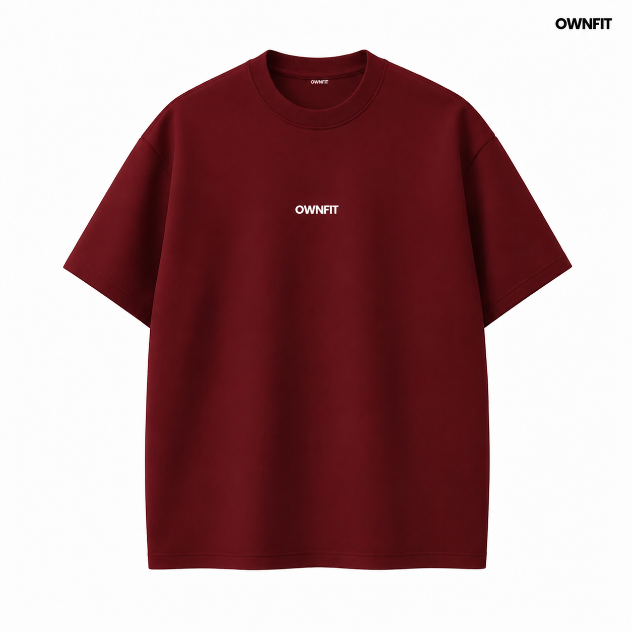 Wine red Tshirt + black plain trouser