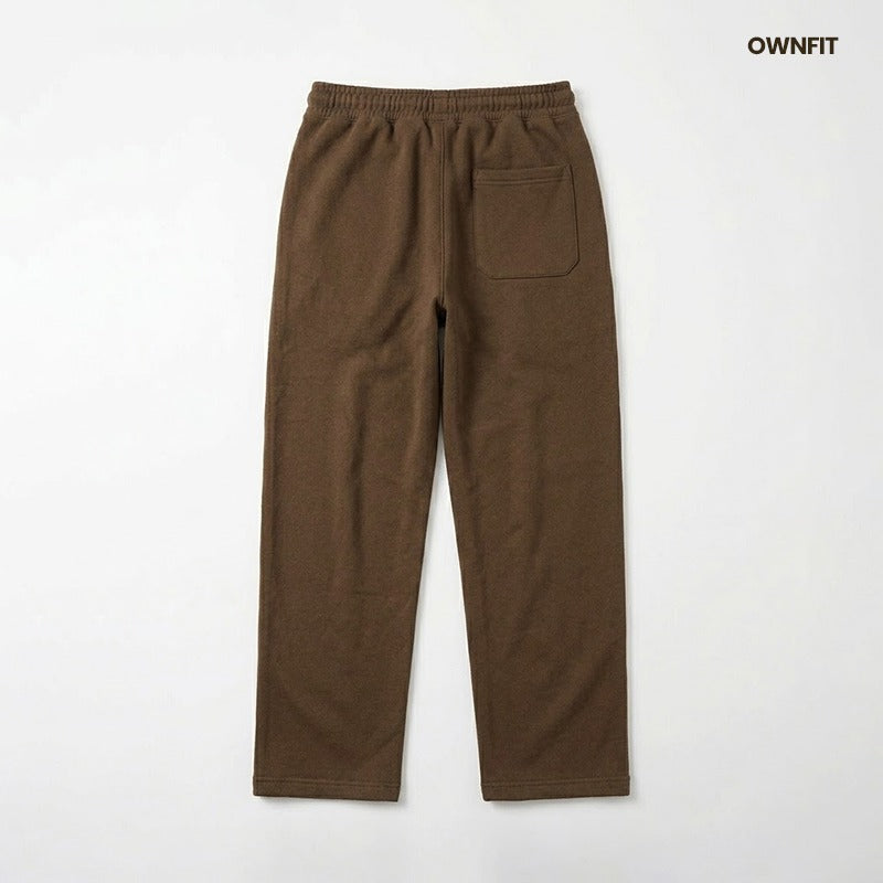 Premium brown lose fit trouser for mens in french terry