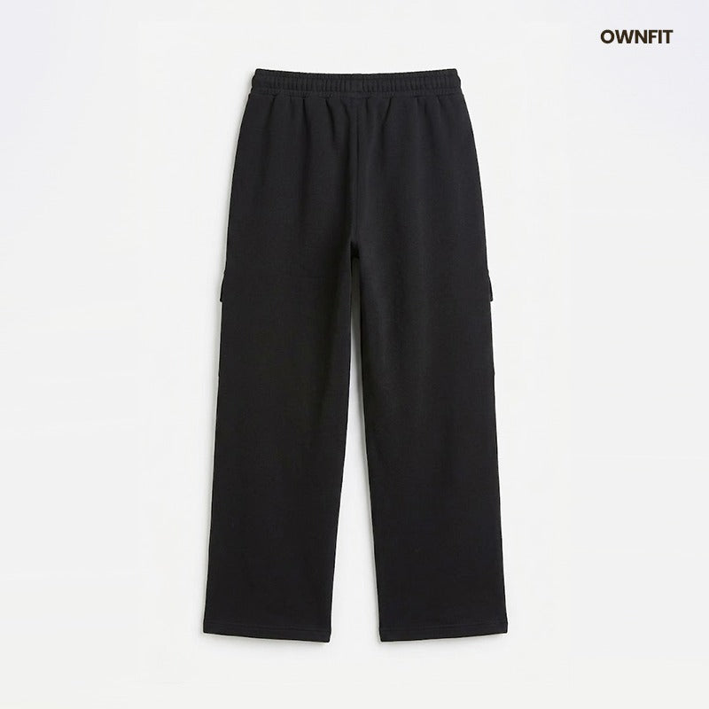 Black two pocket trouser for men's