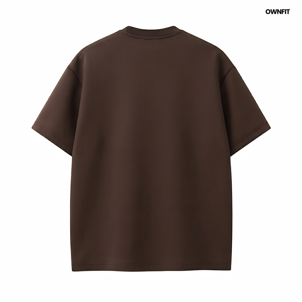 kobicha brown tee with ownfit dtf