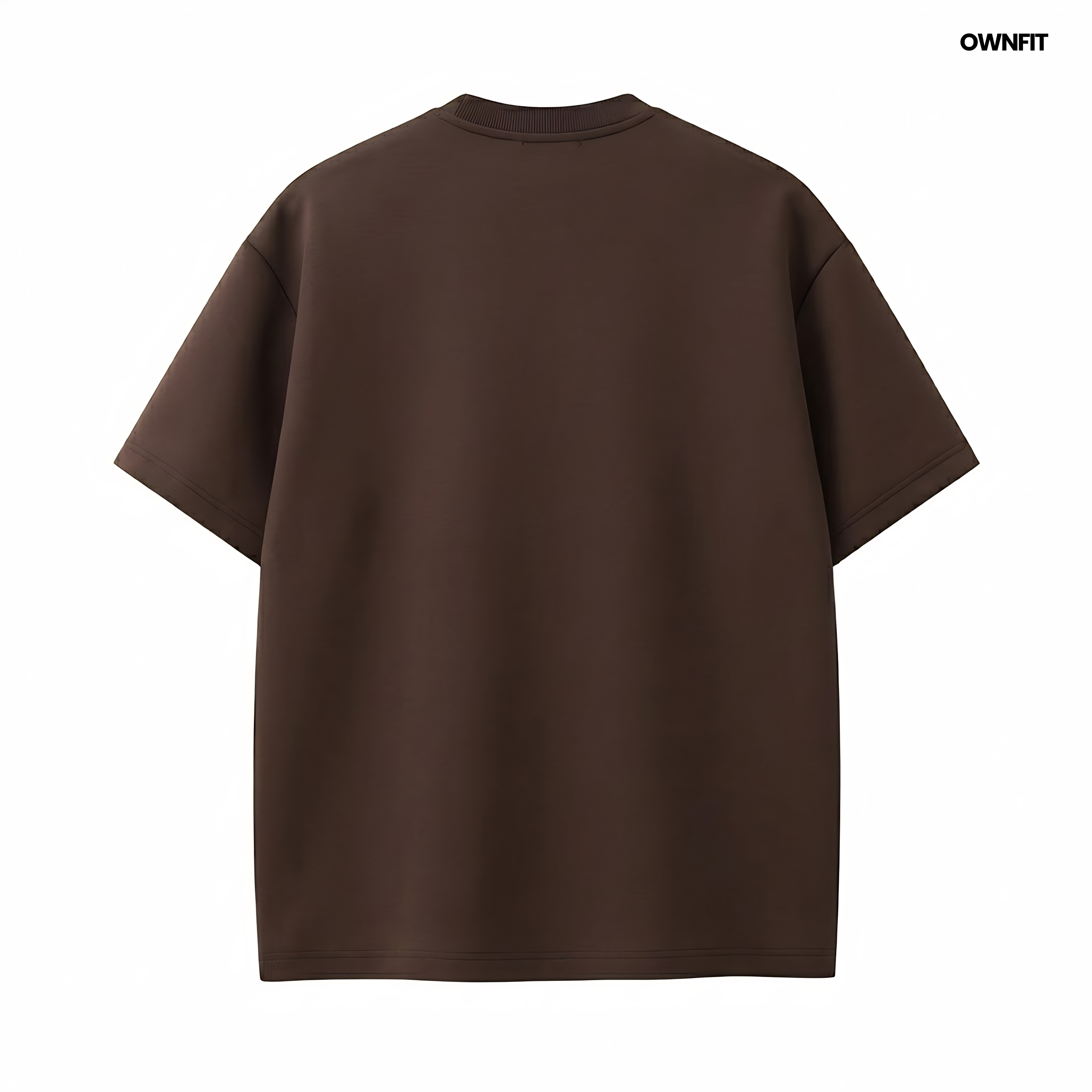 kobicha brown tee with ownfit dtf