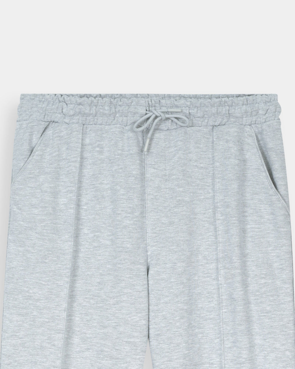 grey straight fit trouser for mens in french terry