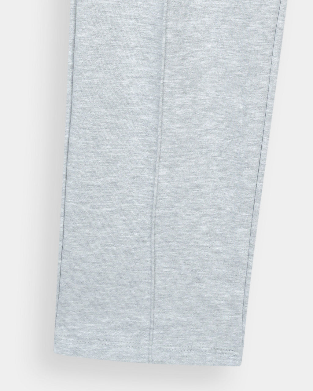 grey straight fit trouser for mens in french terry