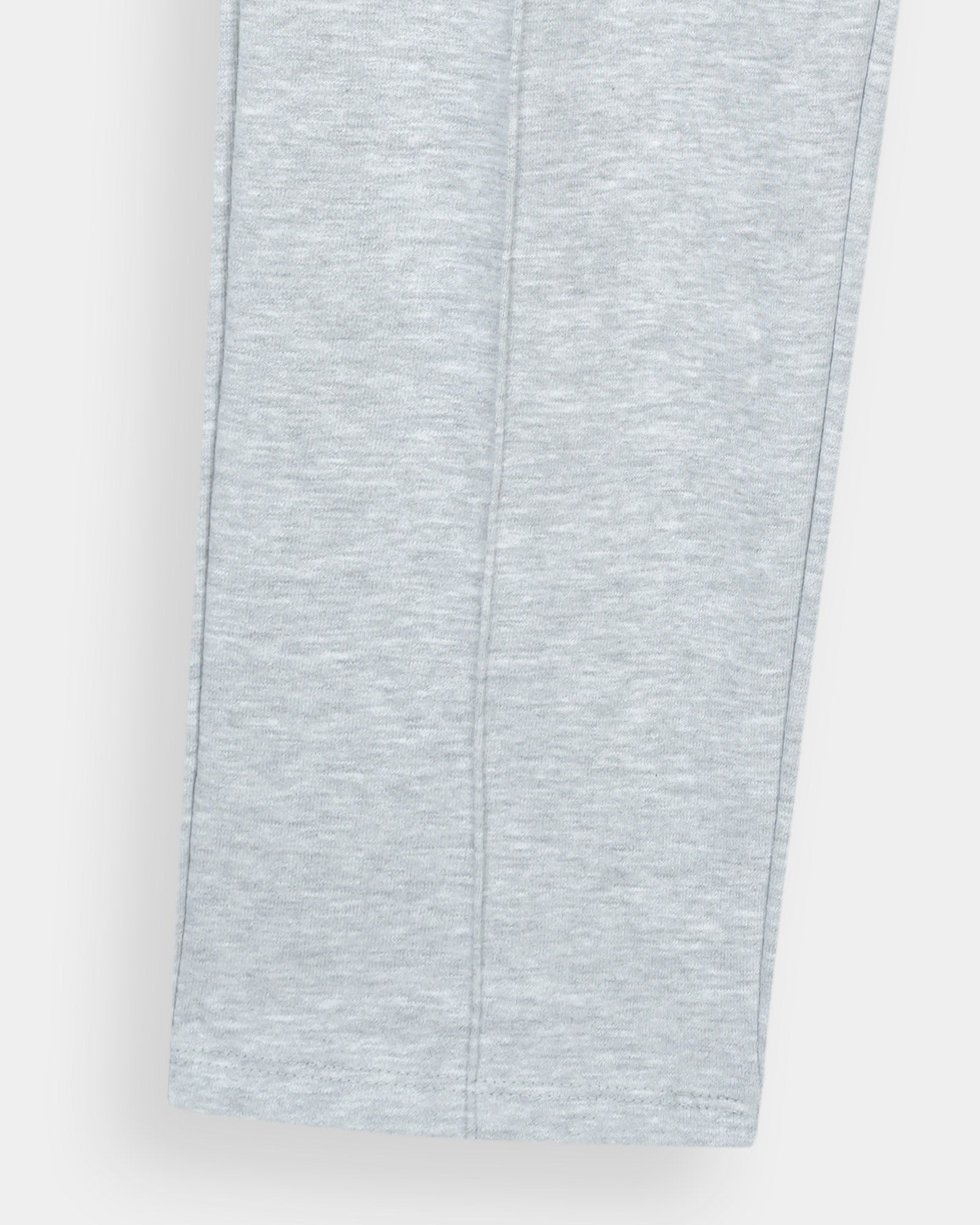 grey straight fit trouser for mens in french terry