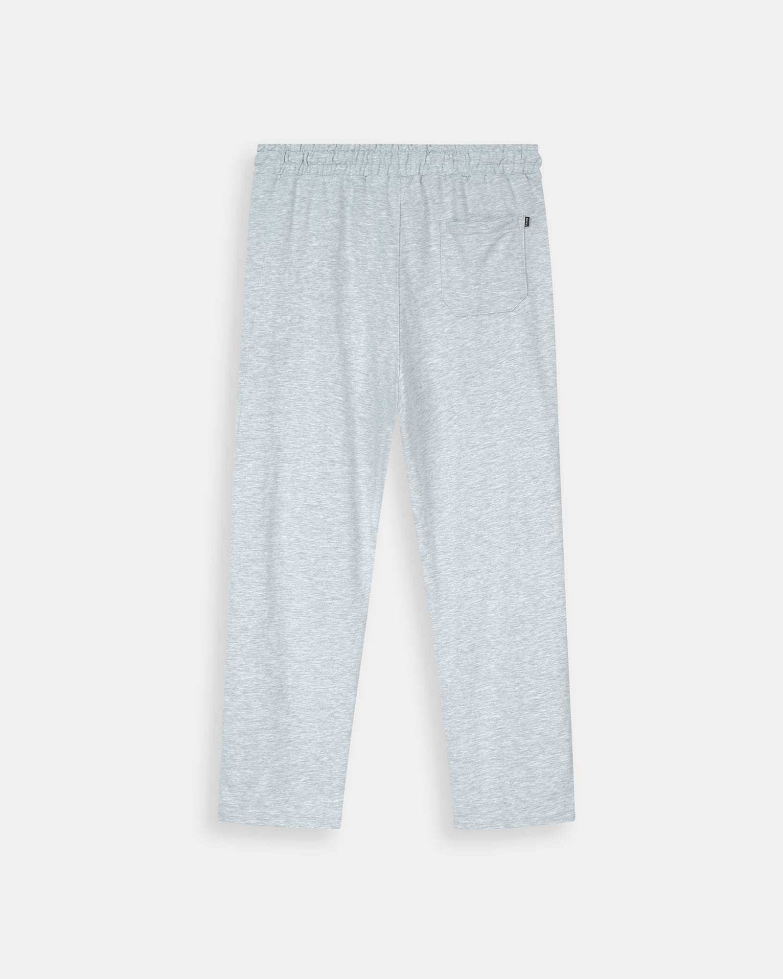 grey straight fit trouser for mens in french terry